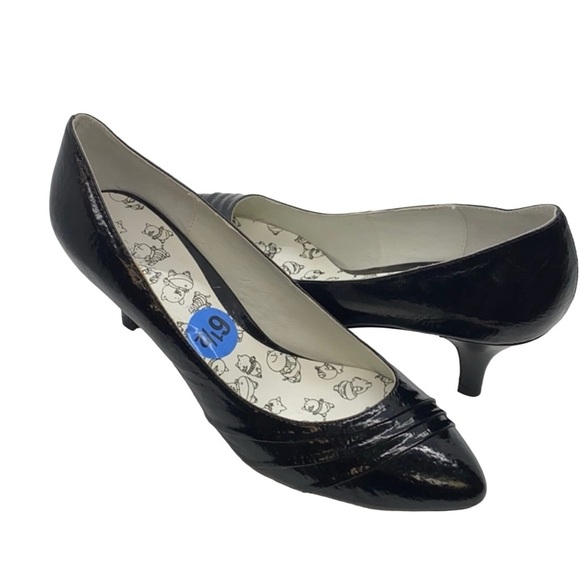 Chinese Laundry Black Leather Jaeger Heels - Picture 4 of 8